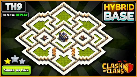 New Best Th9 Hybridtrophy Base 2024 Town Hall 9 Hybrid Base Design