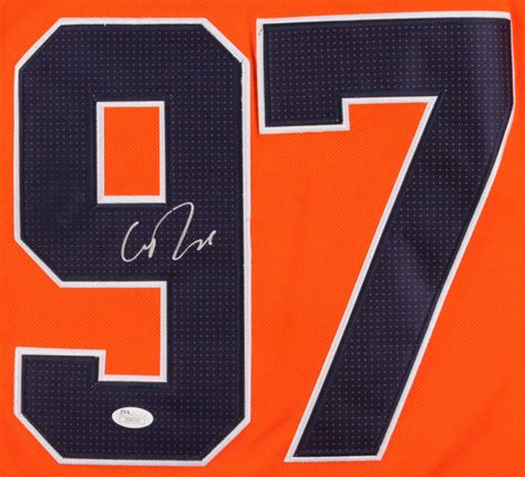 Connor Mcdavid Signed Oilers Adidas Captain Jersey Jsa Loa Pristine