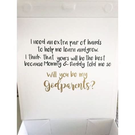 Godparent Proposal Be My Godparent T Godparent Proposal Box Be My