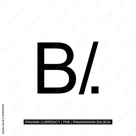 Panama Currency Symbol, Panamanian Balboa Icon, PAB Sign. Vector ...