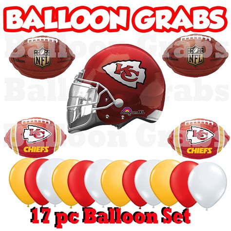 Kansas City Chiefs Football Bouquet Balloon Set Sports - Etsy