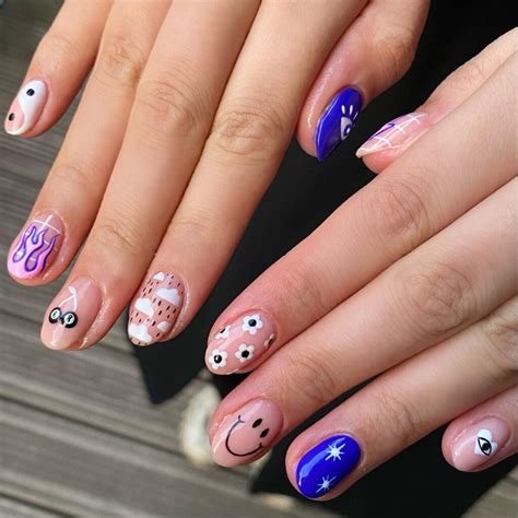 Cute Cloud Nail Designs Paisley Sparrow