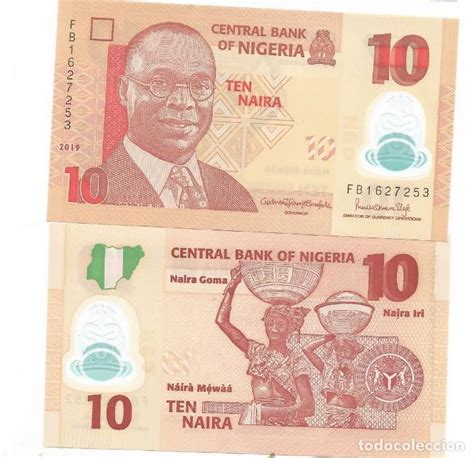 Billete De Nigeria 10 Naira 2019 Sc Polimero Vendido En Venta Directa