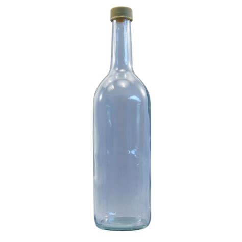 Ml Clear Glass Screw Cap Bottles Spirit Mineral Water Juice