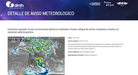 Dmh Paraguay On Twitter Aviso Meteorol Gico N Emitido