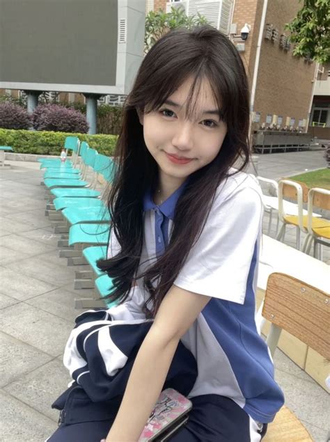 Chinese High School Uniform Girl Student School Girl 2000s Aesthetic