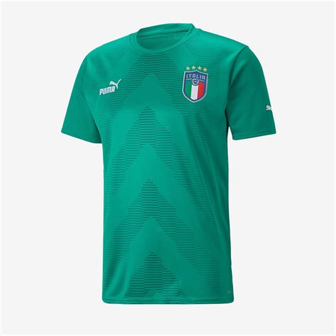 Camiseta De Portero Puma Italia 2022 MC Verde Pimiento Cadmium Verde