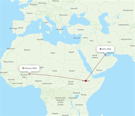 Flights From Doha To Niamey Dia To Nim Flight Routes