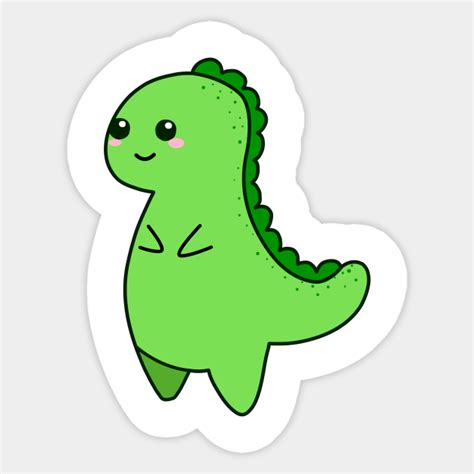 Kawaii Cute T-rex - T Rex - Sticker | TeePublic