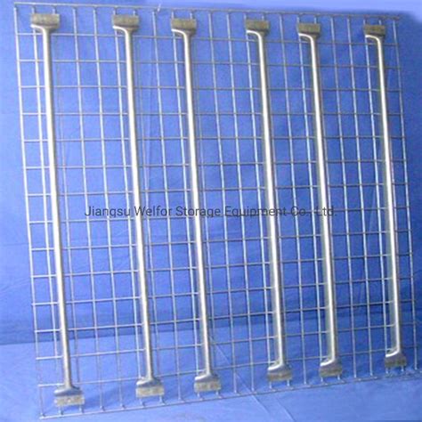 Warehouse Flared Welded Galvanized Steel Metal Storage Wire Deck For