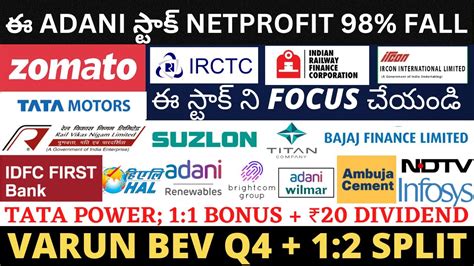 Rvnl Telugu Irfc Ircon Suzlon Bcg Tatapower Irctc Ndtv