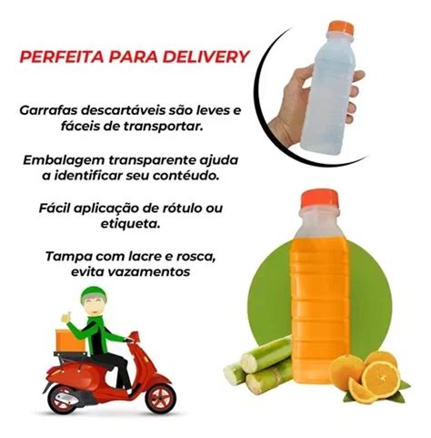 Garrafa Descartável 500ml Suco Caldo De Cana C 100 Un MadeiraMadeira