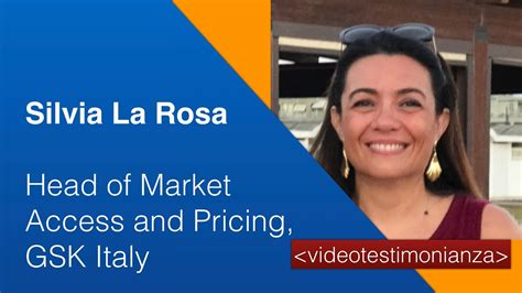 Silvia La Rosa Head Of Market Access And Pricing Gsk Italy