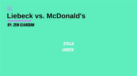 Liebeck Vs Mcdonalds By Zein Elhassan On Prezi