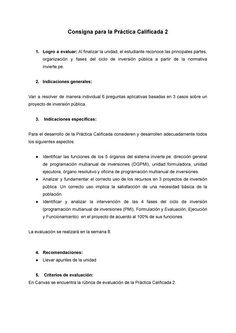 GC CI09 PC2Consigna 21C2A Consigna para la Práctica Calificada 2 1