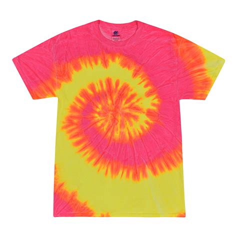 Colortone Tie Dye T Shirt Fluorescent Swirl Ben Franklin Online