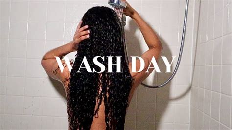 ITS WASH DAY Hair Growth Tips Rosemary Oil Curly Hair Routine Etc