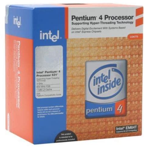 Процессор Intel Pentium 4 характеристики тестирование и отзывы