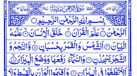 Surah Al Rehman Quran Quran Qurantarjuma Qurantranslatisurah Surah Al