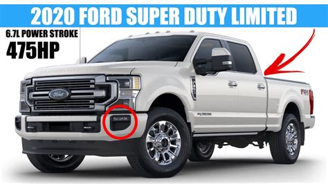 2020 Ford F 350 Super Duty Limited 6 7l V8 Power Stroke 475hp In Depth Video Walk Around Youtube