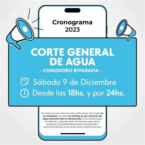 Corte De Agua En Todo Comodoro Desde Las Diario Cr Nica