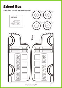 School Bus Activity | Maple Leaf Learning Library