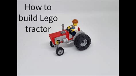 How To Build Lego Tractor Youtube Lego Tractor Tractors Lego