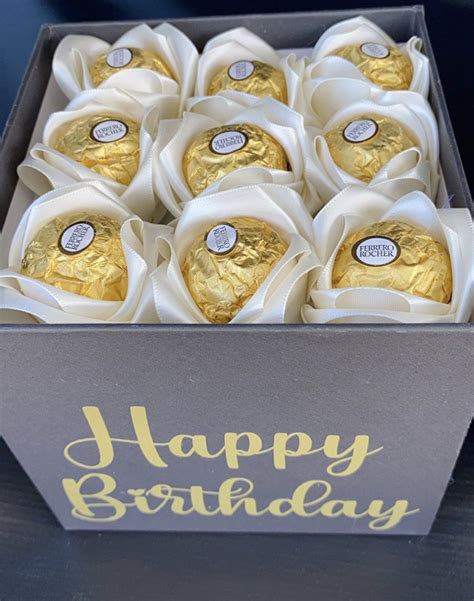 Gift Box Ferrero Rocher Chocolates Birthday Gift Box Christmas Etsy