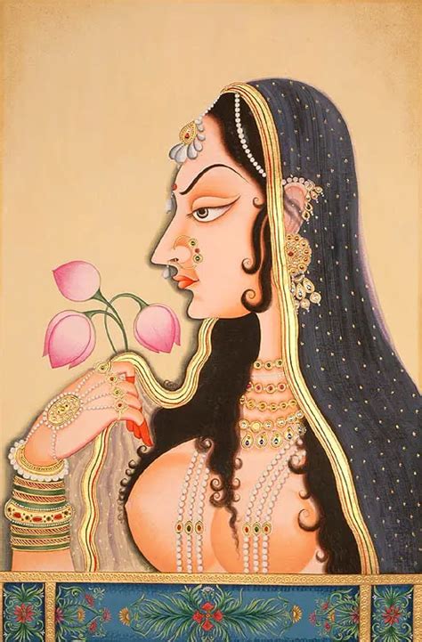 Padmini Nayika The Lotus Lady Exotic India Art