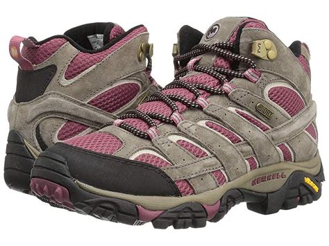 Merrell Moab 2 Mid Waterproof Boulderblush Womens Shoes Gear Up For A Fun Filled Day On The