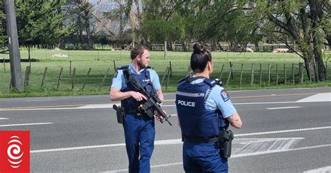 Armed Police Descend On Rural Town Near Palmerston North Rnz News