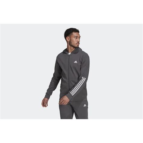 Bluza adidas Aeroready Motion Sport Full Zip Hoodie HC0640 męska szara