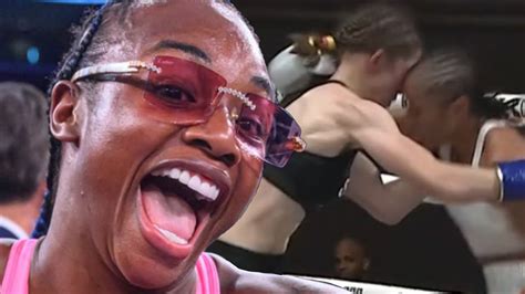 Claressa Shields REACTS To Alycia Baumgardner NO CONTEST Vs Delfine