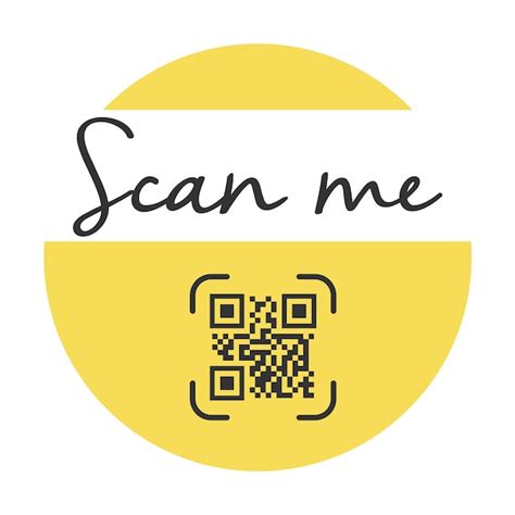 Code Qr Pour Smartphone Inscription Scannez Moi Avec Licône Du