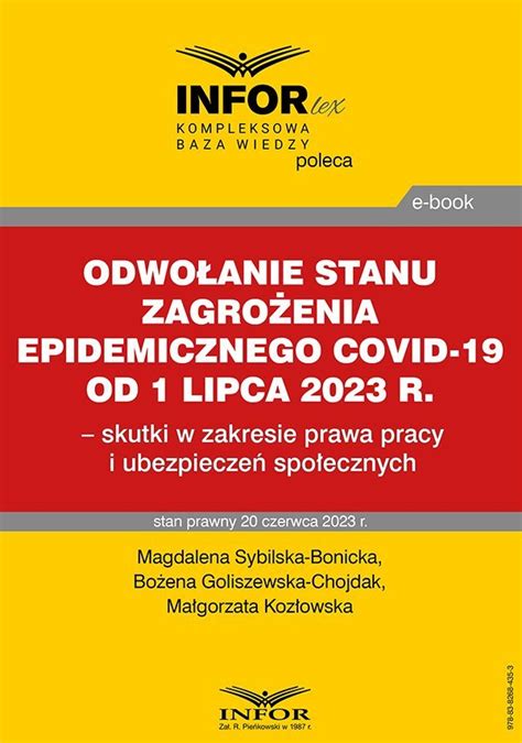 Odwołanie stanu zagrożenia epidemicznego COVID 19 od 1 lipca 2023 r