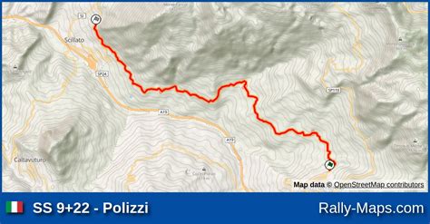 Ss 922 Polizzi Stage Map Targa Florio 1981 Erc 🌍 Rally