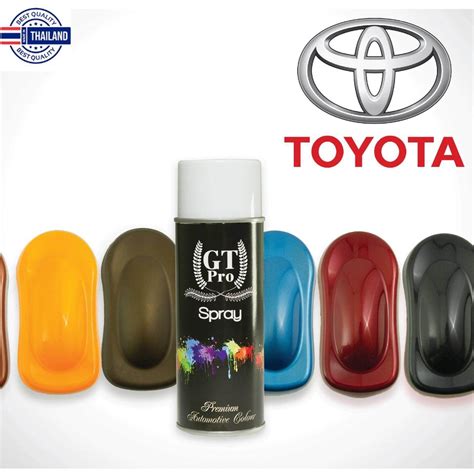 สีสเปรย์พ่นรถยนต์2k Gt Pro Toyota 209 สีดำ Shopee Thailand