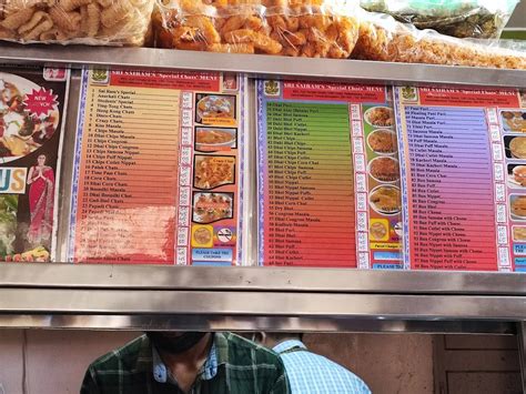 Menu At Sri Sai Ram Chats And Juice Since 2002 Bengaluru