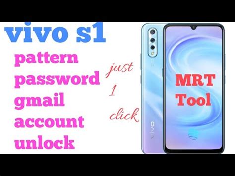 Vivo 1907 Vivo S1 Pattern Password Gmail Account Unlock Using Mrt Tool