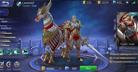 Skin Leomord Triumph Eagle Jadi Skin Special Turnamen Msc