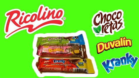 Nuevos Chocolates De Ricolino Chocoretas Duvalin Kranky Youtube