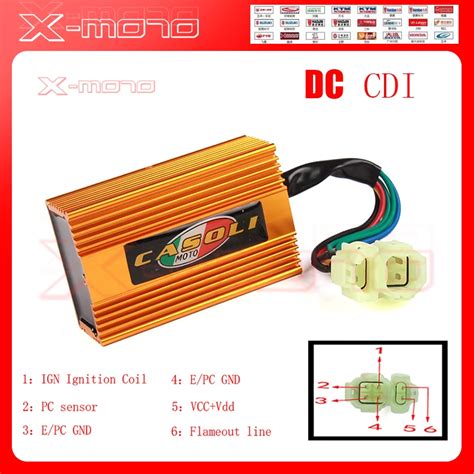 Dc Fired High Performance Alloy Racing Cdi Box For Gy Cc Cc