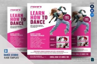 Dance Studio Flyer Graphic By PSDPixel Creative Fabrica