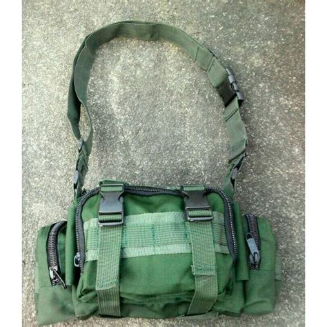 Jual Tas Selempang Hijau Korea Tas Samping Army Tni Polisi