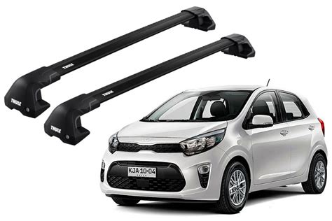 Barras THULE EDGE Flush Para Autos KIA Morning Desde 2017 Negro