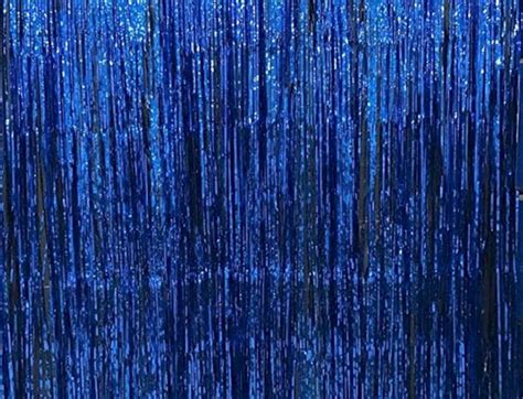 Blue Bachelorette Party Foil Curtains Birthday Photo Etsy