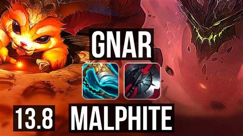 Gnar Vs Malphite Top M Mastery Kr Master Youtube