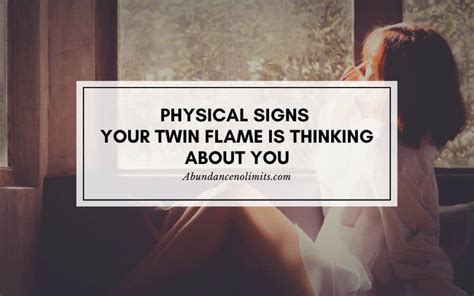 13 Physical Signs Your Twin Flame Is Thinking About You