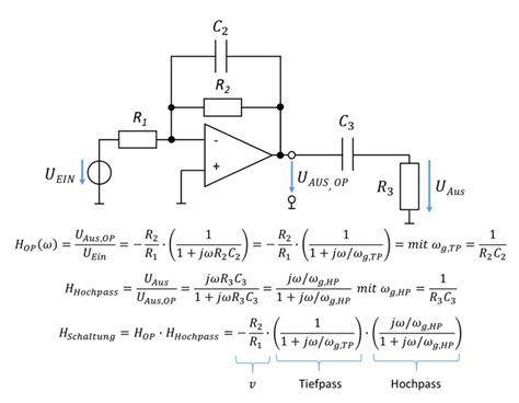 3 Messtechnik Filter Bandpass Formel Übertragungsfunktion Lerninhalte