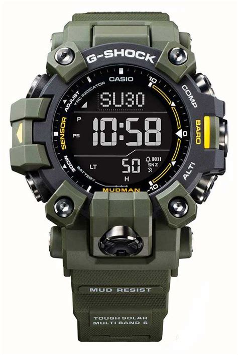 Casio G Shock Mudman GW 9500 Tough Solar Military Green GW 9500 3ER